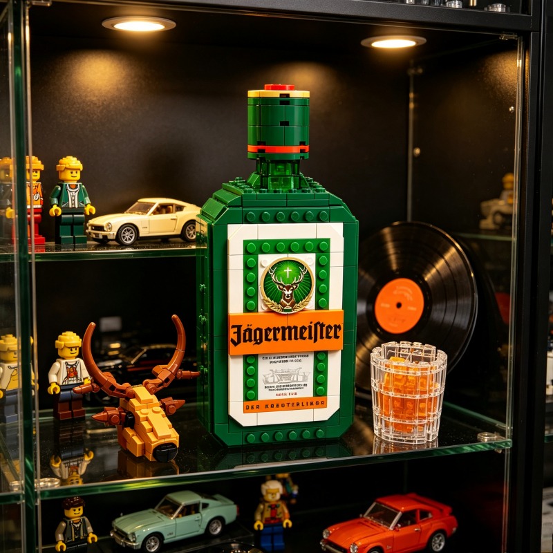Jagermeister Liquor Bottle Bui - Building Block Mini 评论和价格