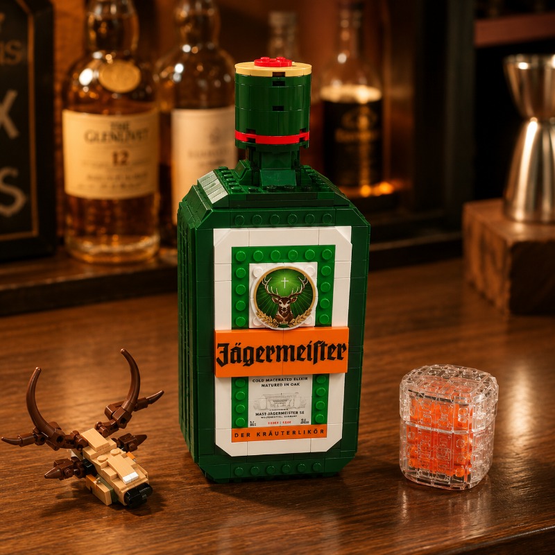Jagermeister Liquor Bottle Bui - Building Block Mini 评论和价格