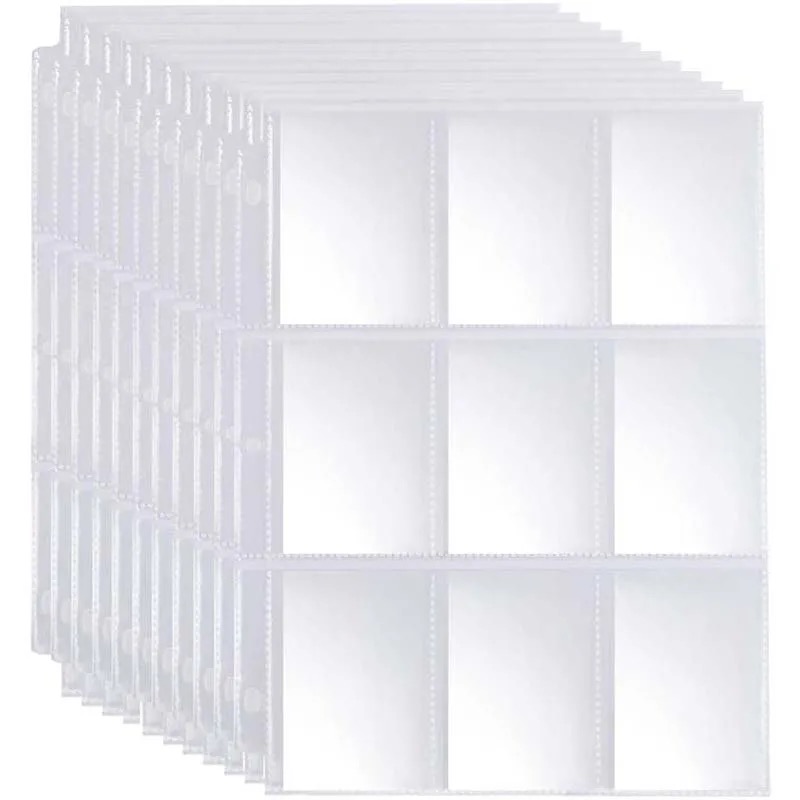 50pcs 9 Pocket Trading Gaming  - Trading Card Binder 评论和价格