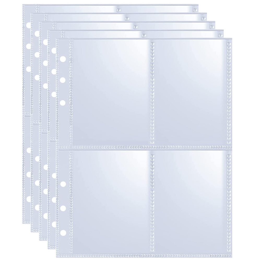 4 Pockets Photo Card Sleeves B - Trading Card Binder 评论和价格