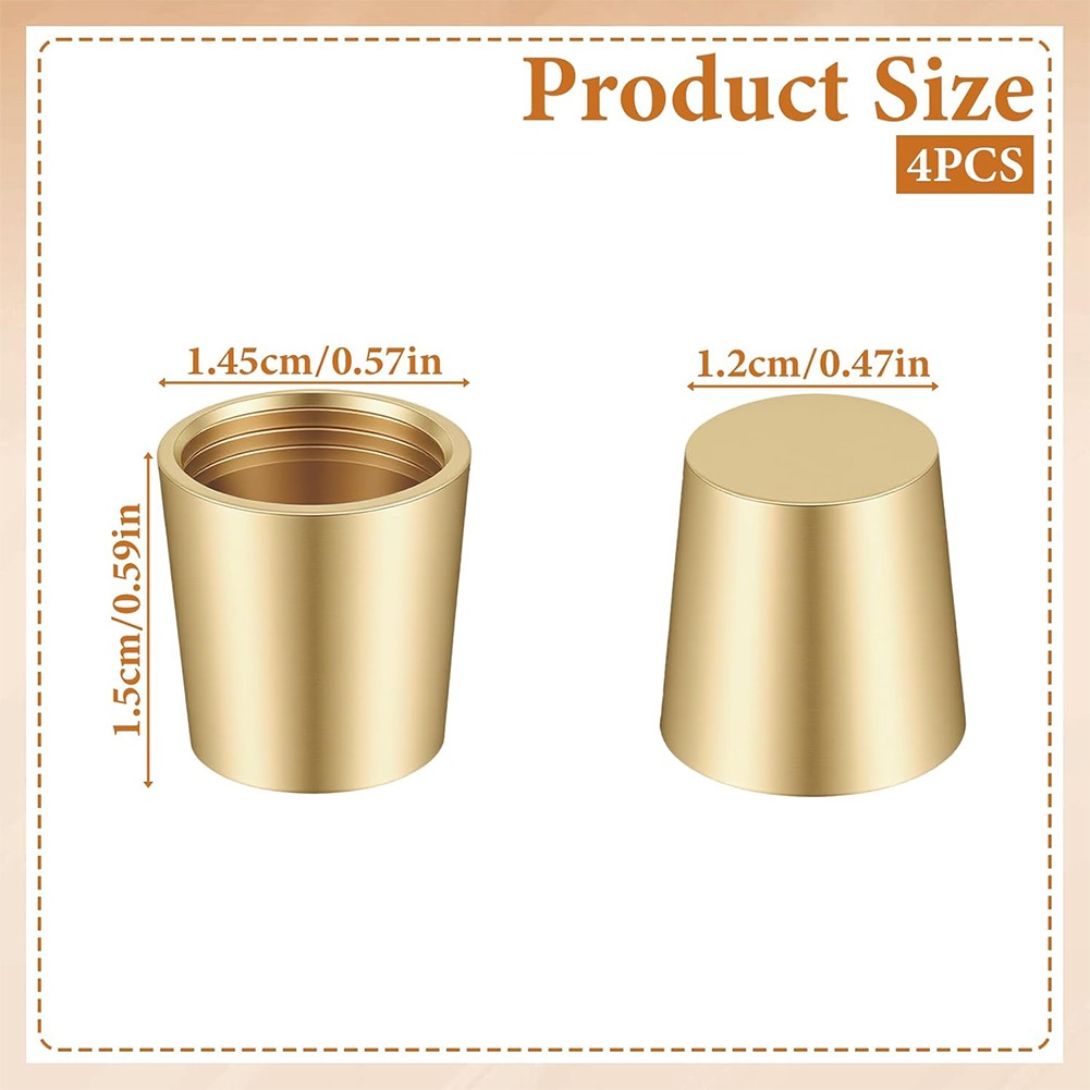4PCS Brass Cutting Board Feet  - Display Risers Set 评论和价格