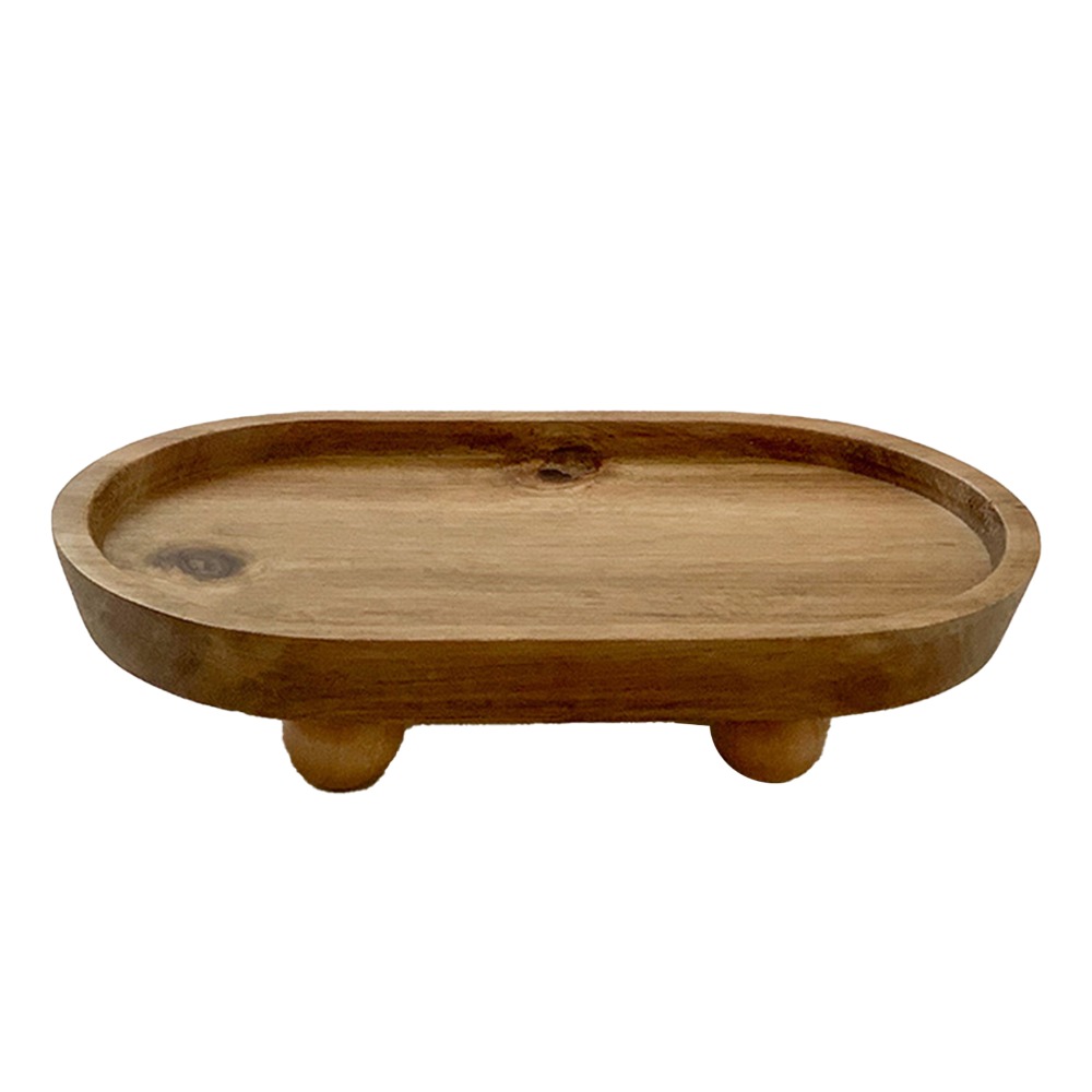 Wooden Oval Elevated Display T - Display Risers Set 评论和价格