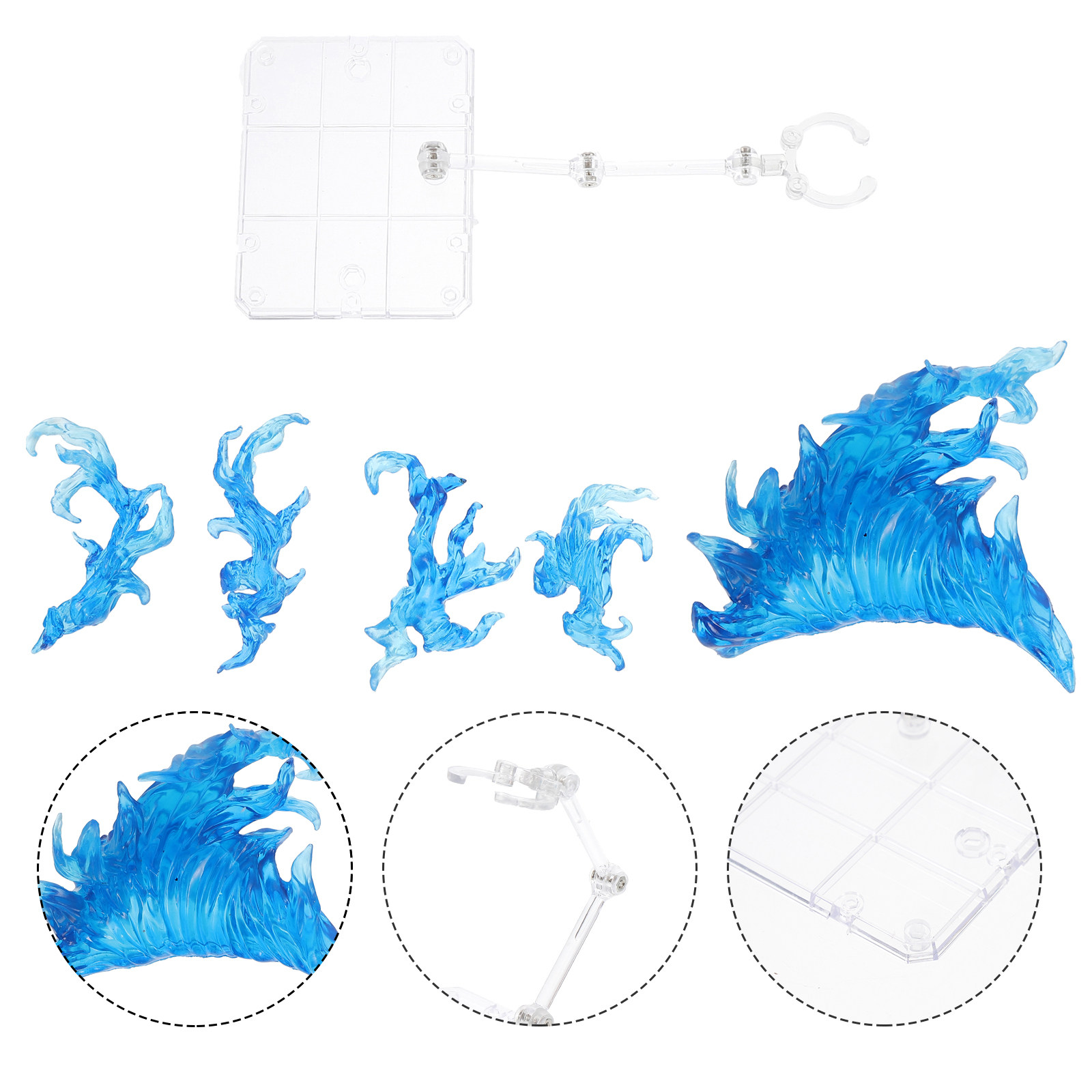 1Set Flame Effect Action Figur - Action Figure Stand 评论和价格