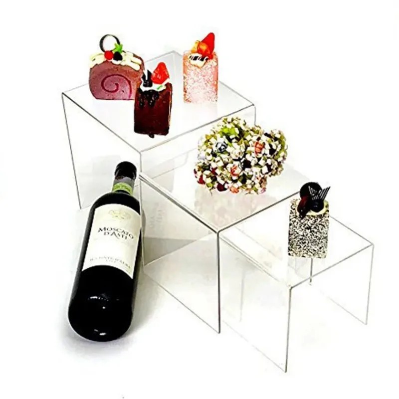 6pcs/Set Acrylic Display Stand - Display Risers Set 评论和价格